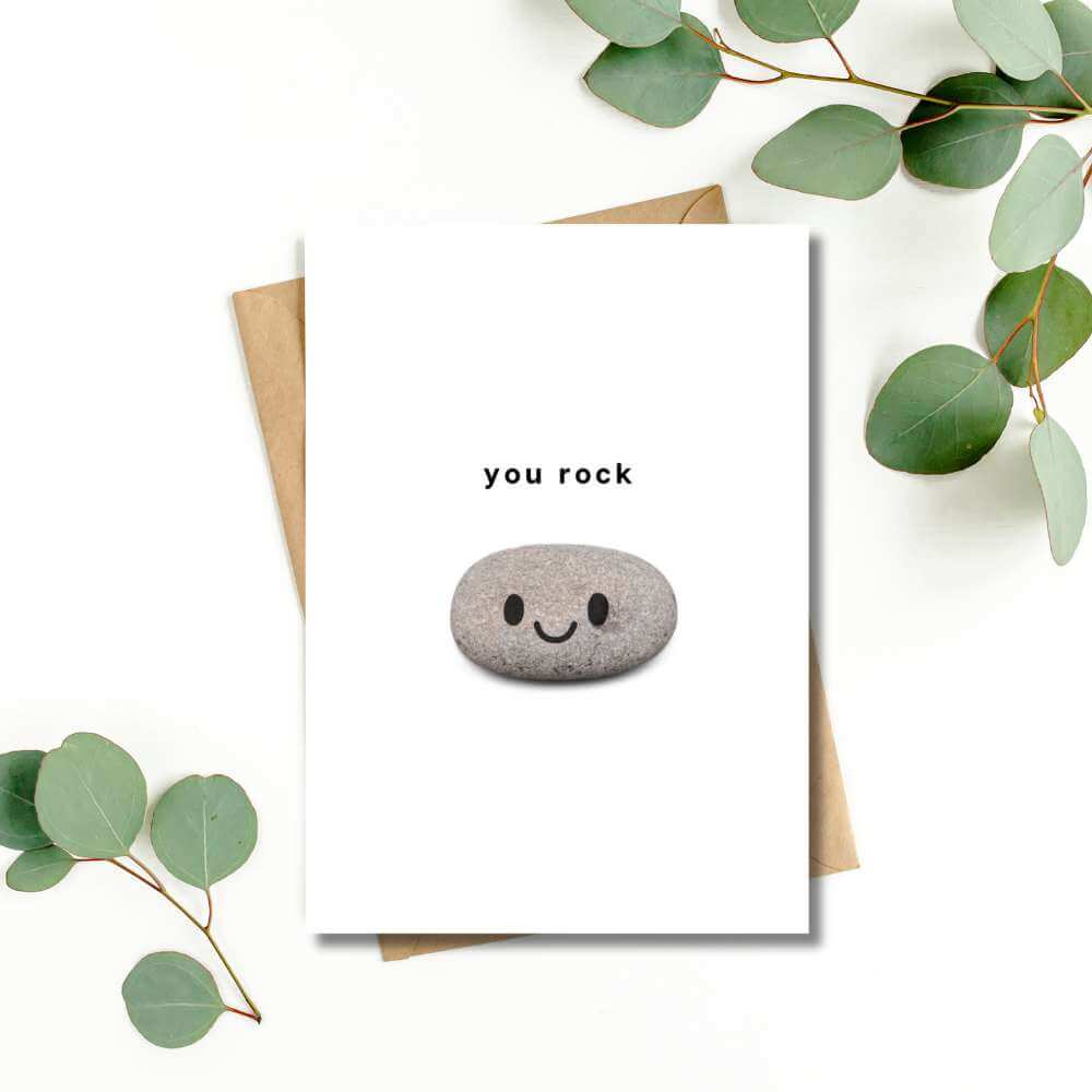 Greeting Card - You Rock - Funky Gifts NZ