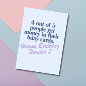 Greeting Card - 4 Out Of 5 People - Funky Gifts NZ