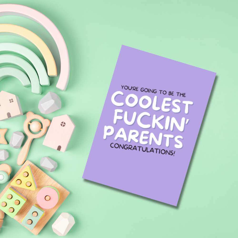 Greeting Card - Coolest Parents - Funky Gifts NZ