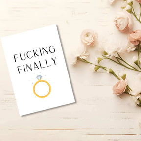 Greeting Card - F*cking Finally - Funky Gifts NZ