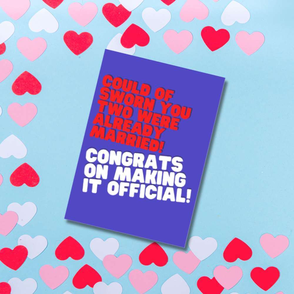 Greeting Card - Making It Official - Funky Gifts NZ