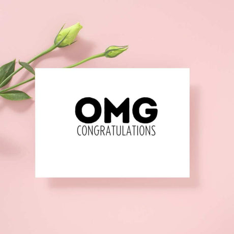 Greeting Card - OMG Congratulations - Funky Gifts NZ