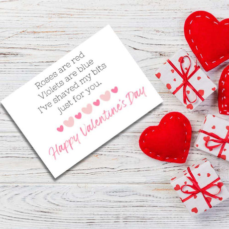 Valentine's Day Greeting Card - Roses Are Red - Funky Gifts NZ