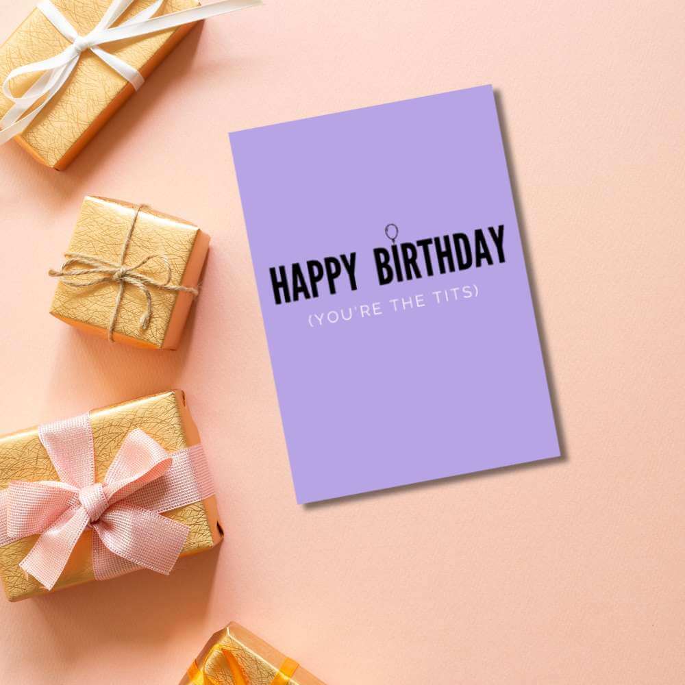 Greeting Card - You're The Tits - Funky Gifts NZ