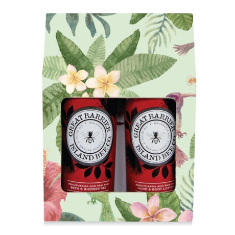 Great Barrier Island Bee Co Gift Set - Pohutukawa & Paw Paw - Funky Gifts NZ