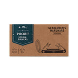 Gentlemen's Hardware - Pocket Screwdriver 4 in 1 - Funky Gifts NZ