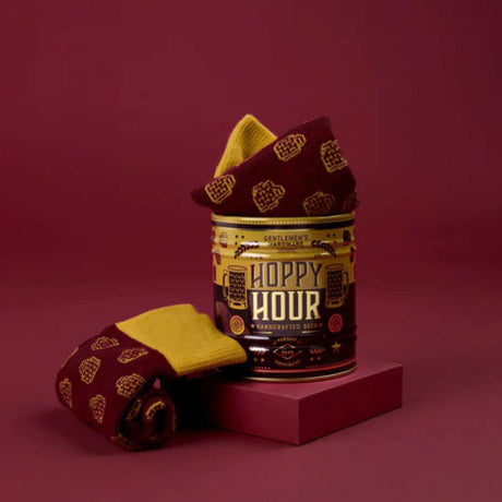 Gentlemen's Hardware - Socks In a Tin - Hoppy Hour Beer - Funky Gifts NZ