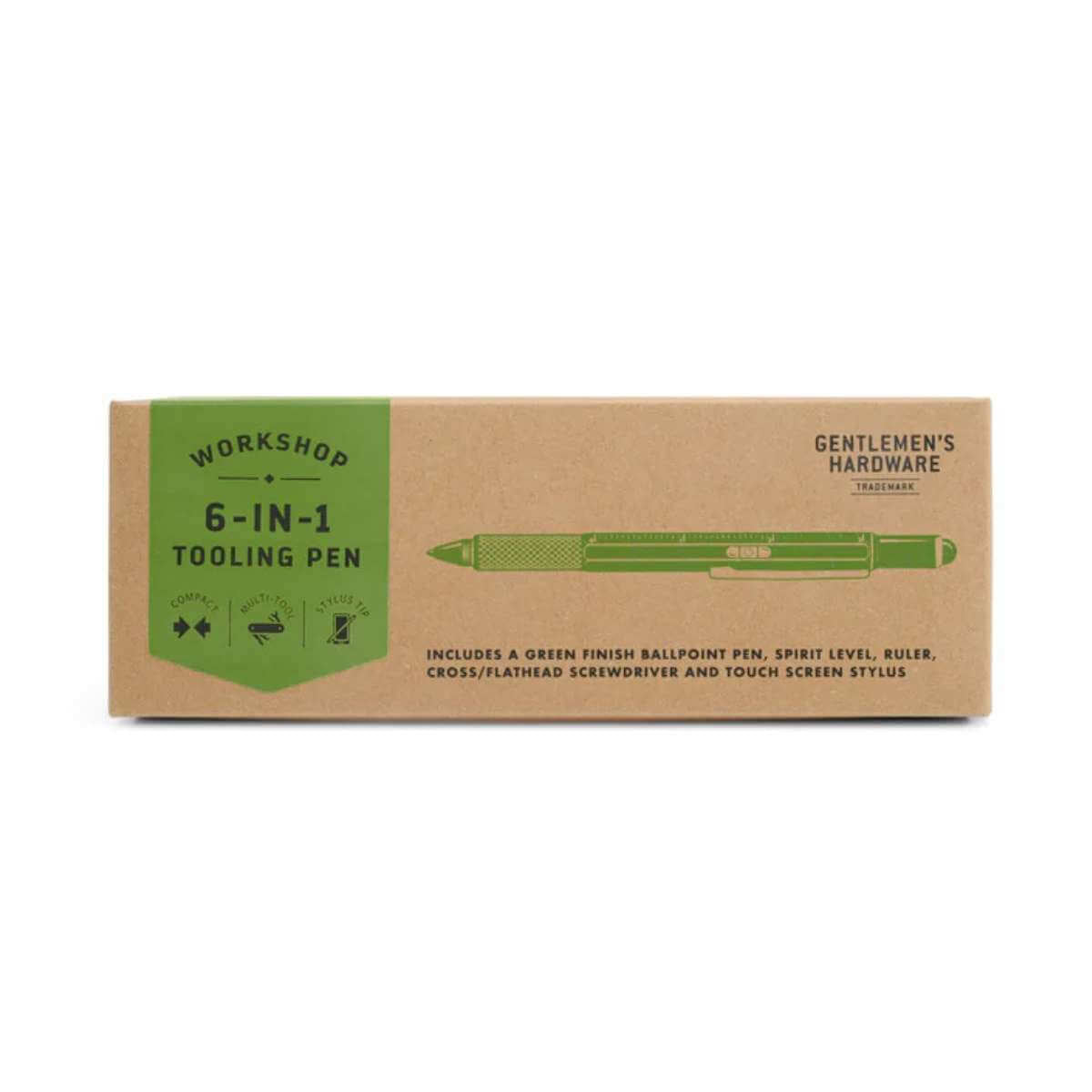 Gentlemen's Hardware - Tooling Pen - Olive - Funky Gifts NZ