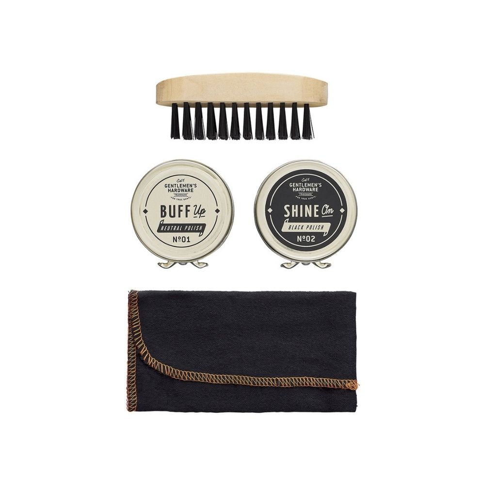 Gentlemen's Hardware - Shoe Shine Kit no.352 - Funky Gifts NZ