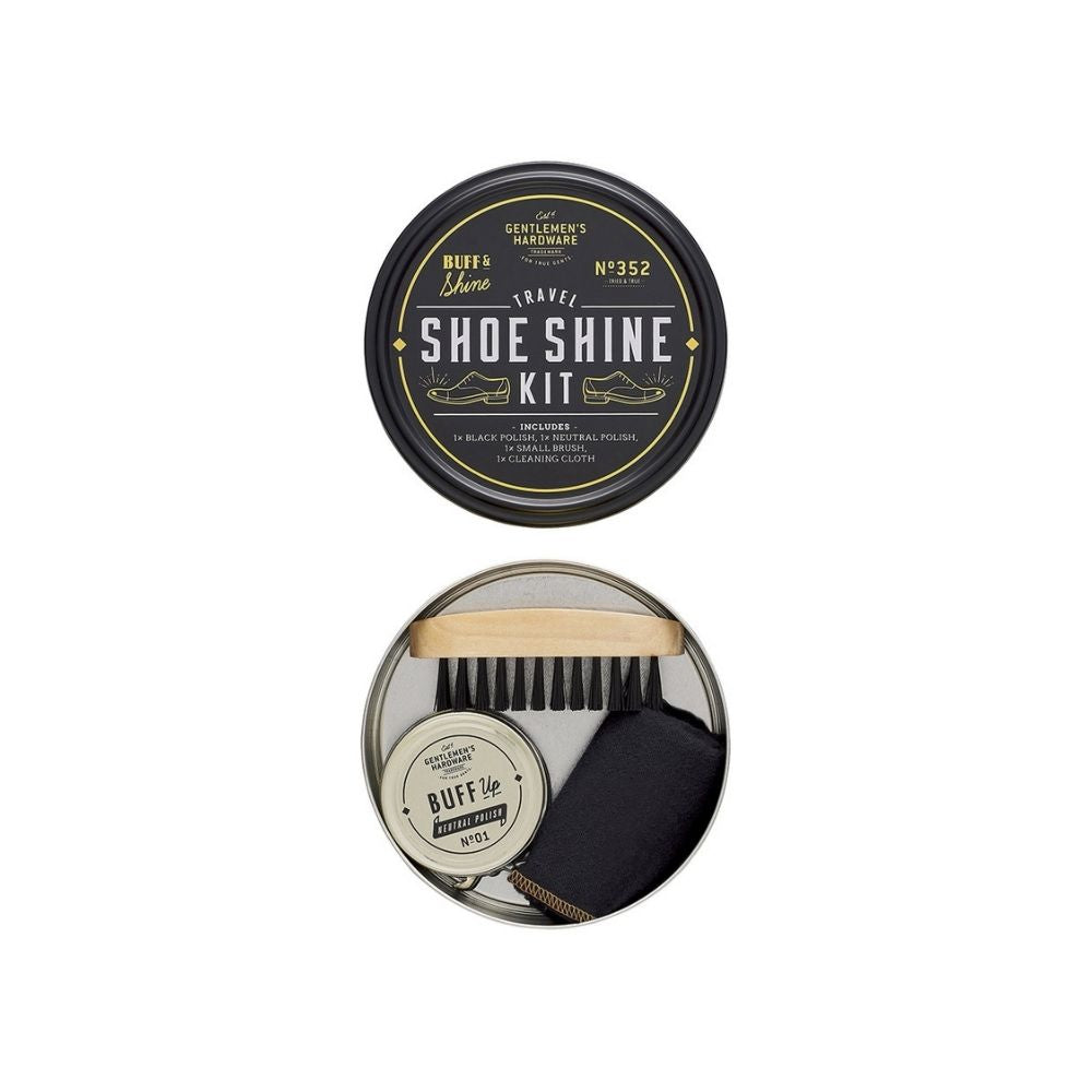 Gentlemen's Hardware - Shoe Shine Kit no.352 - Funky Gifts NZ