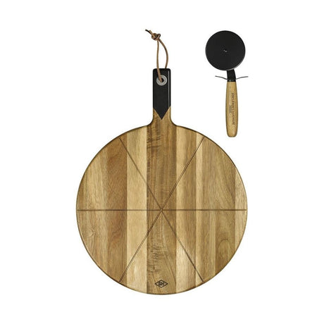 Gentlemen's Hardware - Pizza Cutter and Serving Board - Funky Gifts NZ