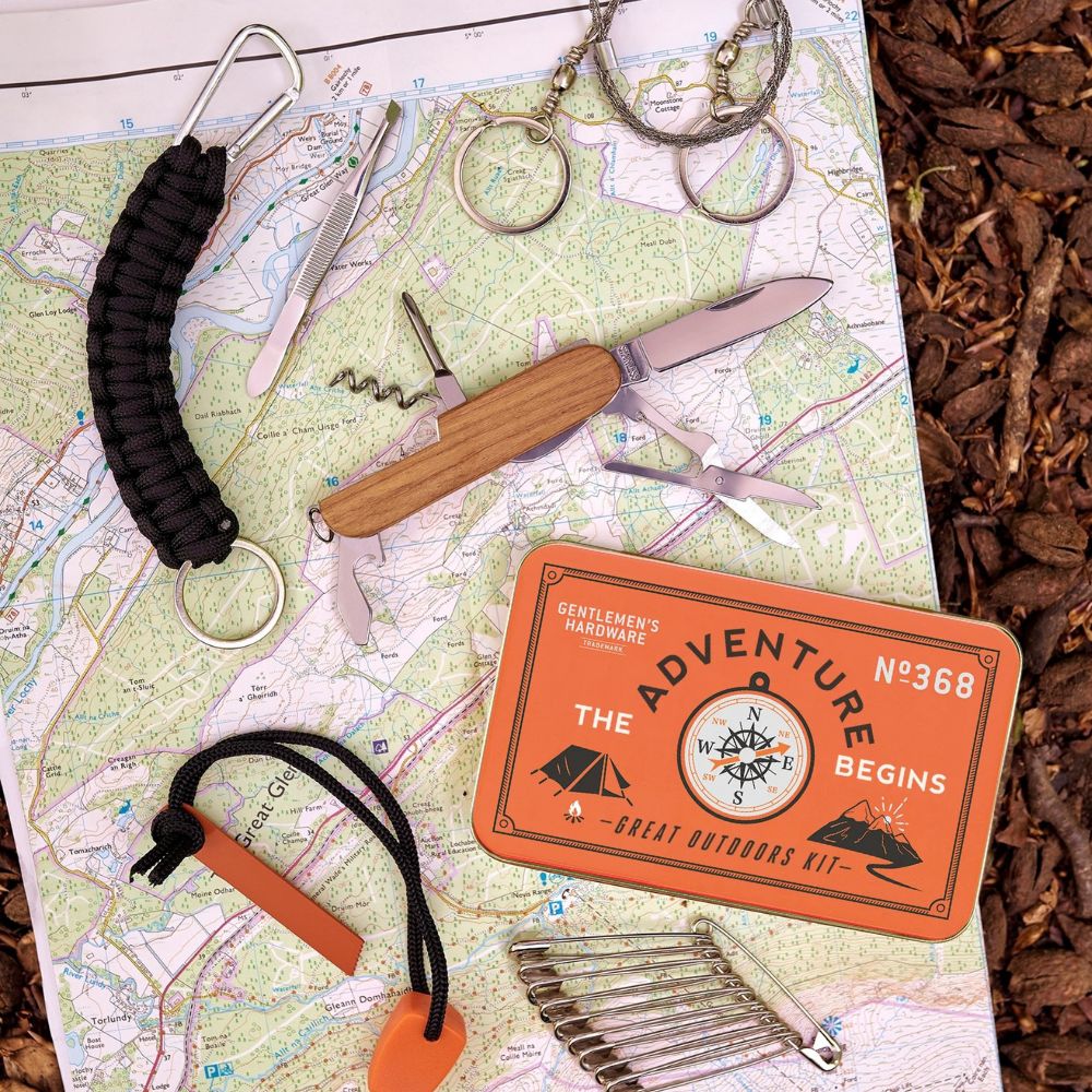 Gentlemen's Hardware - Great Outdoors Survival Kit No.368 - Funky Gifts NZ