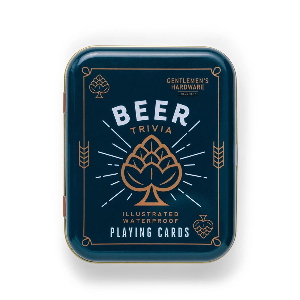 Gentlemen's Hardware Beer Trivia Playing Cards - Funky Gifts NZ