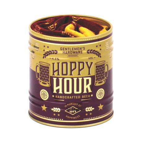 Gentlemen's Hardware - Socks In a Tin - Hoppy Hour Beer - Funky Gifts NZ