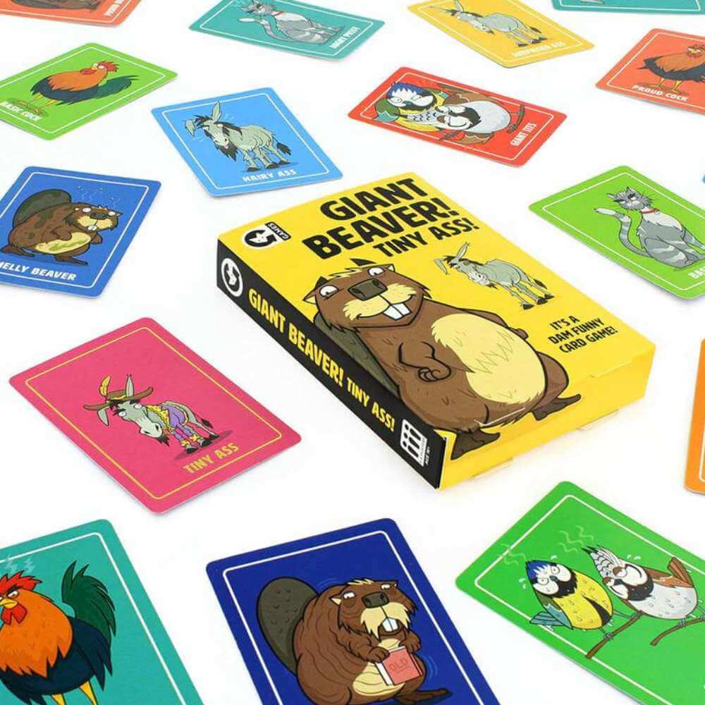 Giant Beaver! Tiny Ass! Card Game - Funky Gifts NZ