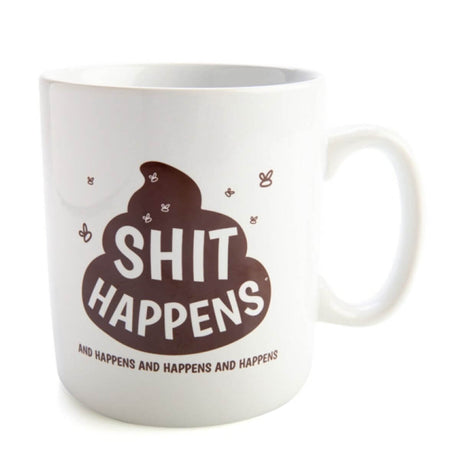 Giant Shit Happens Coffee Mug - Funky Gifts NZ