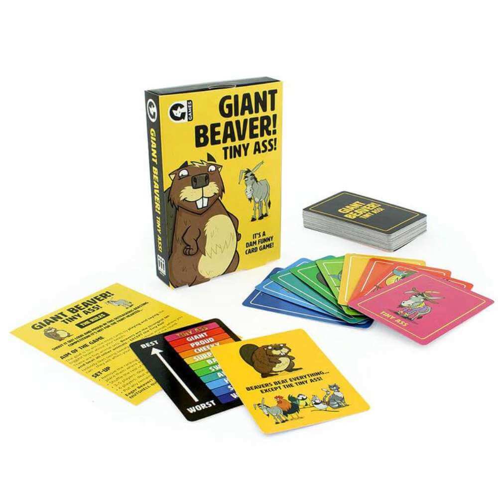 Giant Beaver! Tiny Ass! Card Game - Funky Gifts NZ