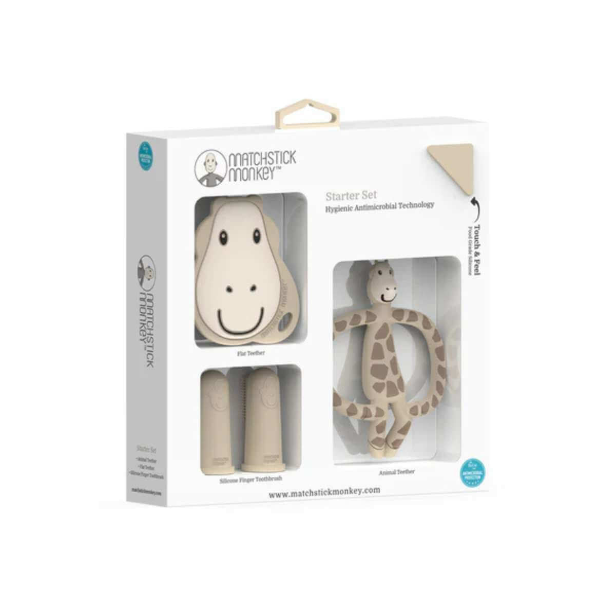 Matchstick Monkey - Gigi Giraffe Teether Starter Set - Funky Gifts NZ