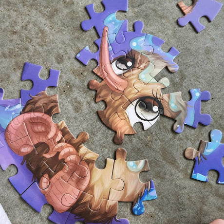 Glowworm Glitter Critter 100 Piece Round Puzzle - Funky Gifts NZ
