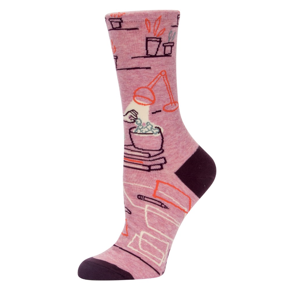 Blue Q Socks – Women's Crew – Go Away, I'm Introverting - Funky Gifts NZ