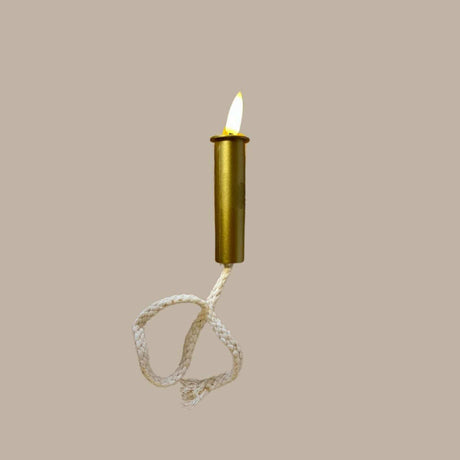 Gold Bottle Flame with Wick - Funky Gifts NZ