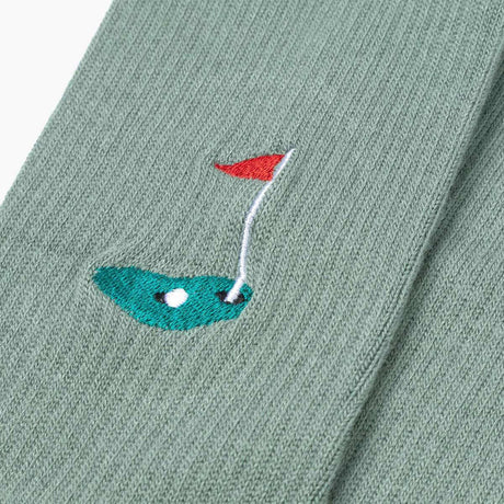 Men's Golf Tee & Flag Sport Crew Sock - Funky Gifts NZ