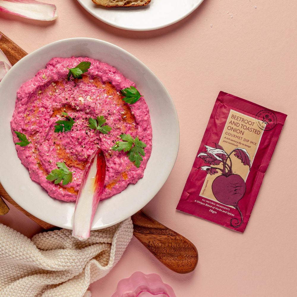 Gourmet Dip Mix - Beetroot & Toasted Onion - Funky Gifts NZ