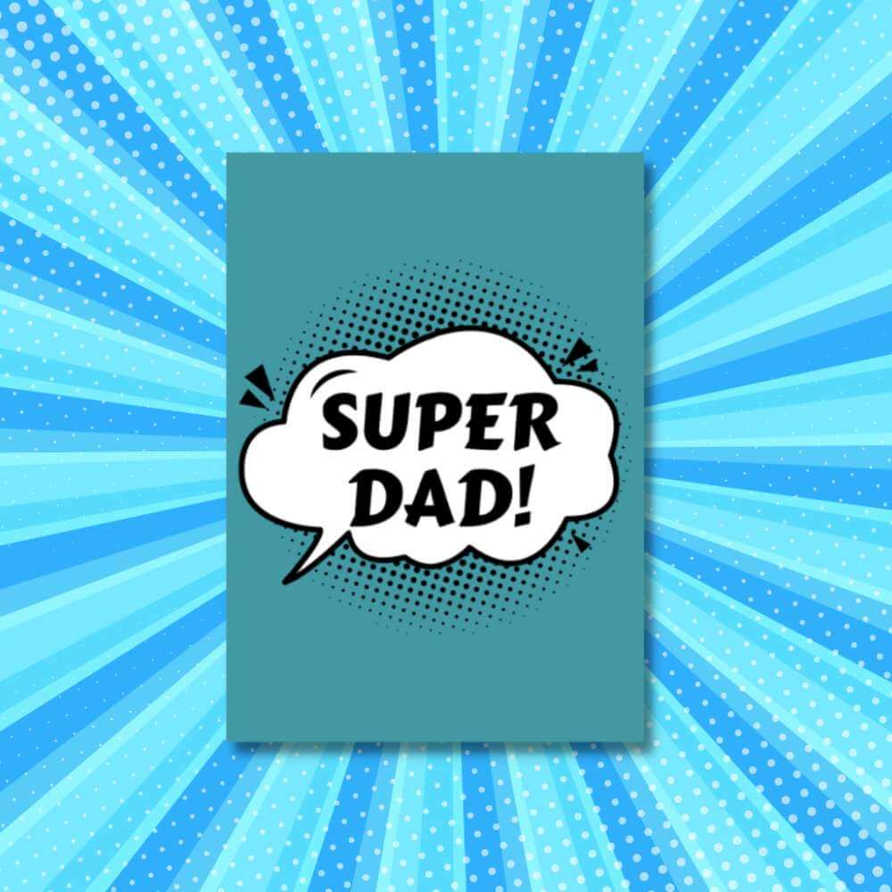 Greeting Card - Super Dad - Funky Gifts NZ