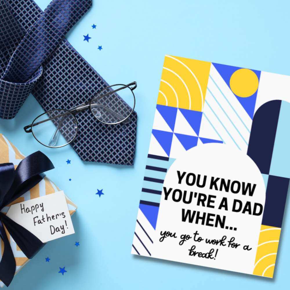 Greeting Card - You're A Dad When - Funky Gifts NZ