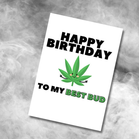 Greeting Card - Best Bud - Funky Gifts NZ