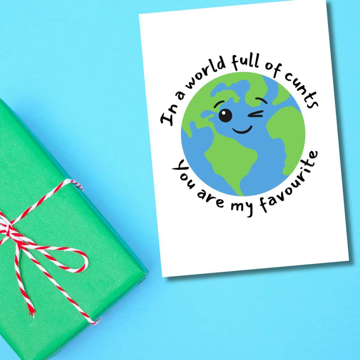 Greeting Card - In A World - Funky Gifts NZ