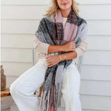 Comfort Scarf - Grey Pink - Funky Gifts NZ