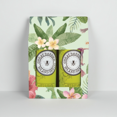 Great Barrier Island Bee Co Gift Set -  Hibiscus & Lime - Funky Gifts NZ