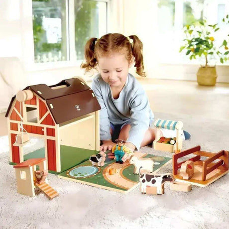 Hape Happy Farm House - Funky Gifts NZ