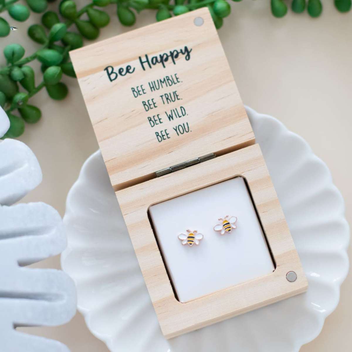 Heart & Soul Earrings - Bee Happy - Funky Gifts NZ