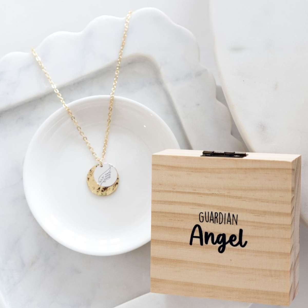 Heart & Soul Necklace - Guardian Angel - Funky Gifts NZ