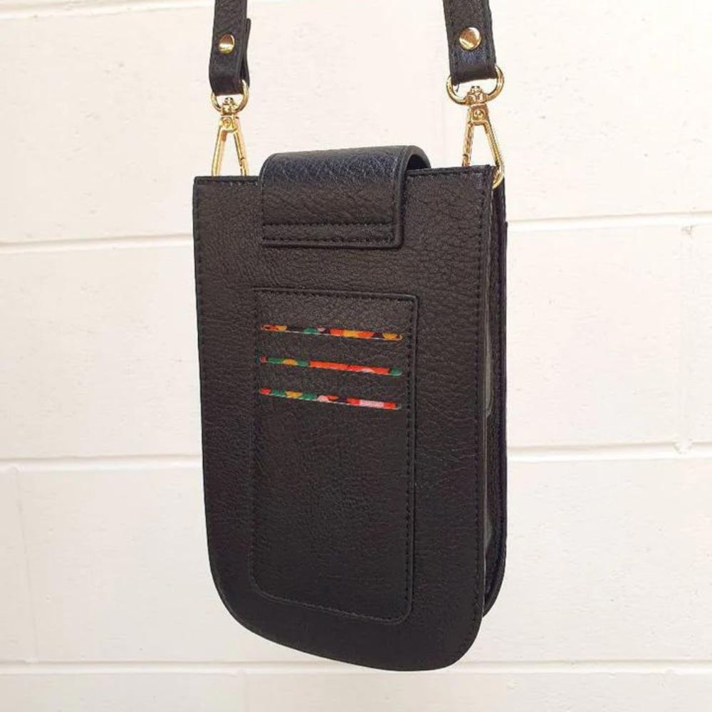 Hello Friday Lexi Phone Bag - Black - Funky Gifts NZ