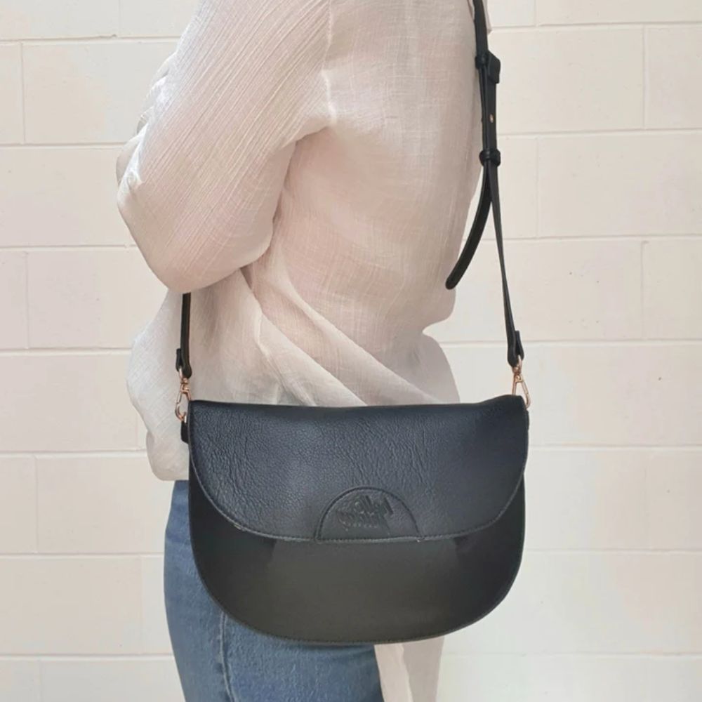 Hello Friday Nina Crossbody Bag - Black - Funky Gifts NZ