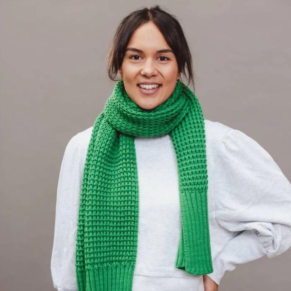 Hello Friday- Pippa Scarf Green - Funky Gifts NZ