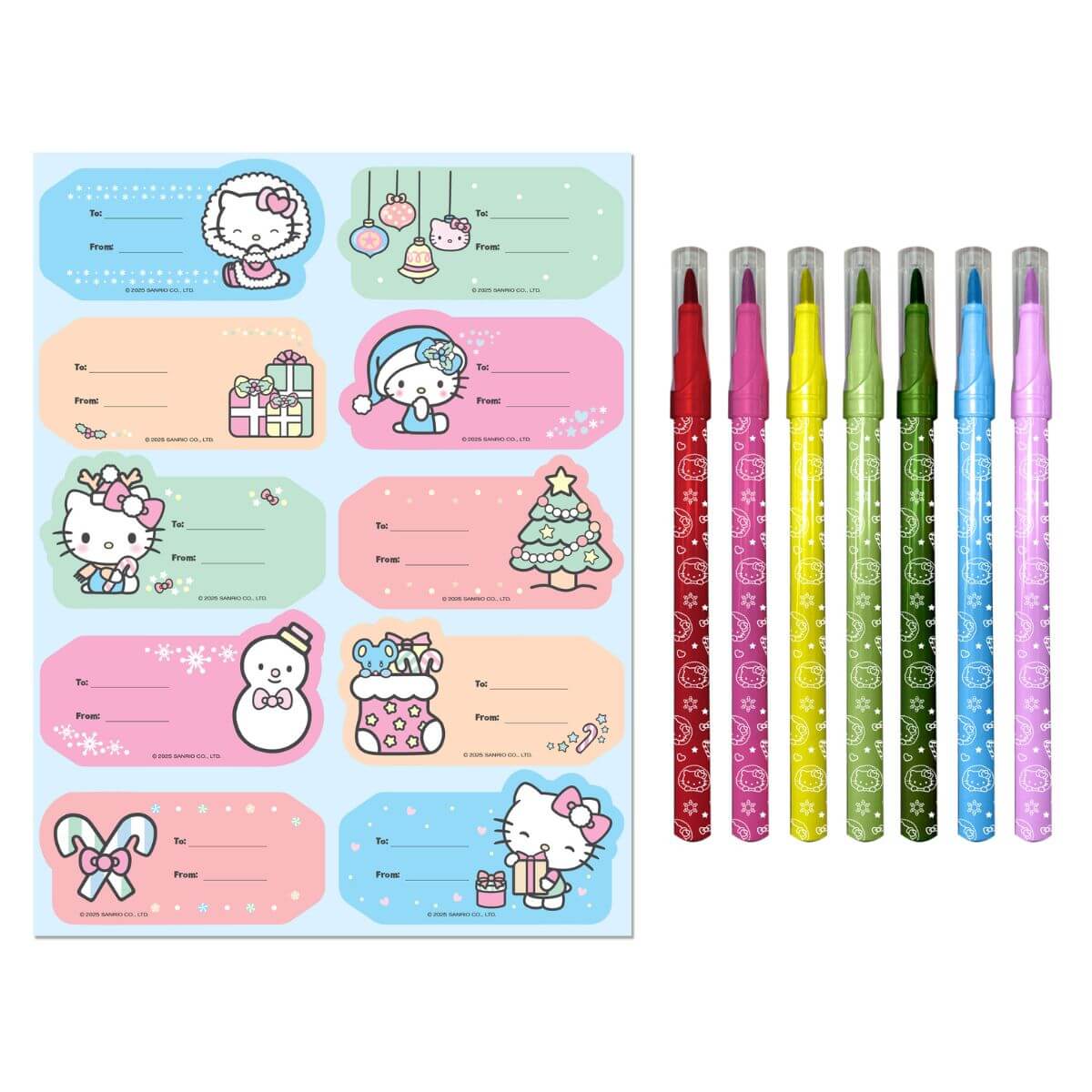 Kaleidoscope Colouring Kit - Hello Kitty Christmas - Funky Gifts NZ
