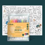 Hey Doodle - Into The Wild Large Playmat - Funky Gifts NZ