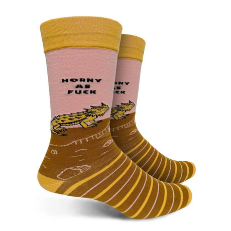 Horny As Fuck Men's Socks - Funky Gifts NZ