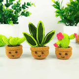 Mini Houseplants DIY Crochet Trio Kit - Funky Gifts NZ