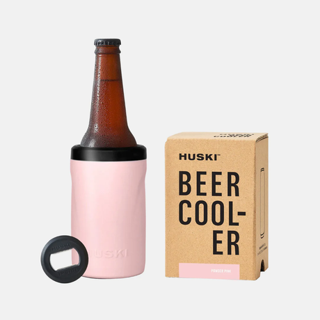 Huski Beer Cooler - Powder Pink - Funky Gifts NZ