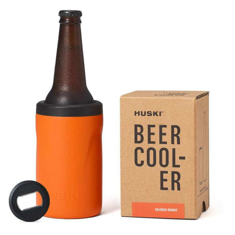 Huski Beer Cooler - Orange - Funky Gifts NZ