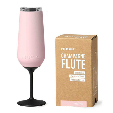 Huski Champagne Flute - Powder Pink - Funky Gifts NZ