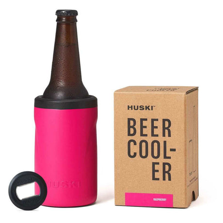 Huski Beer Cooler - Sorbet Raspberry - Funky Gifts NZ