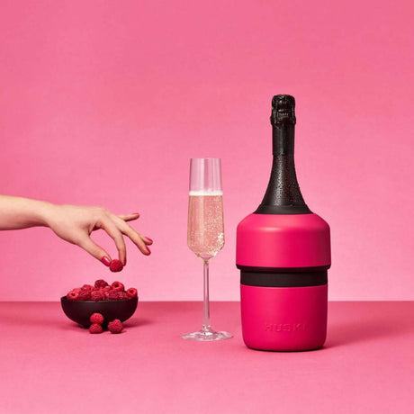 Huski Champagne Cooler - Sorbet Raspberry - Funky Gifts NZ