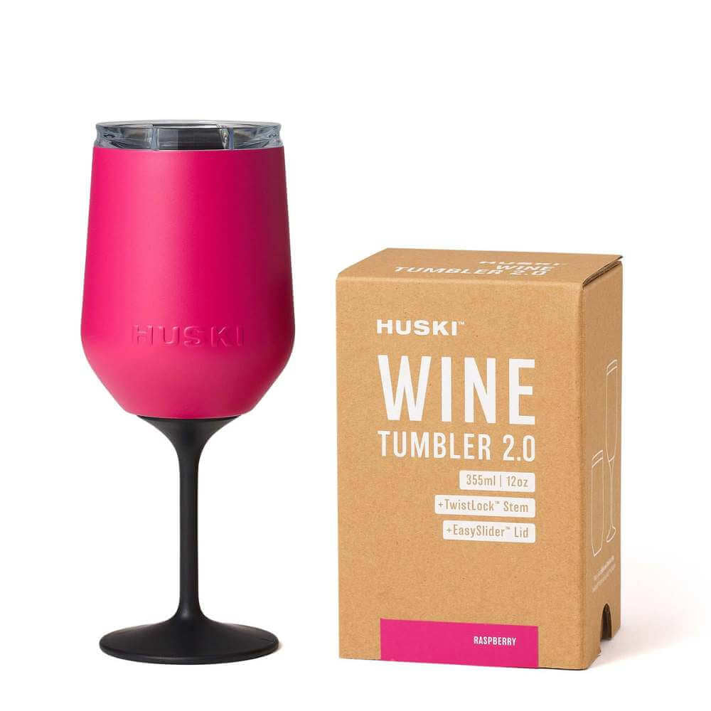 Huski Wine Tumbler 2.0 - Sorbet Raspberry - Funky Gifts NZ