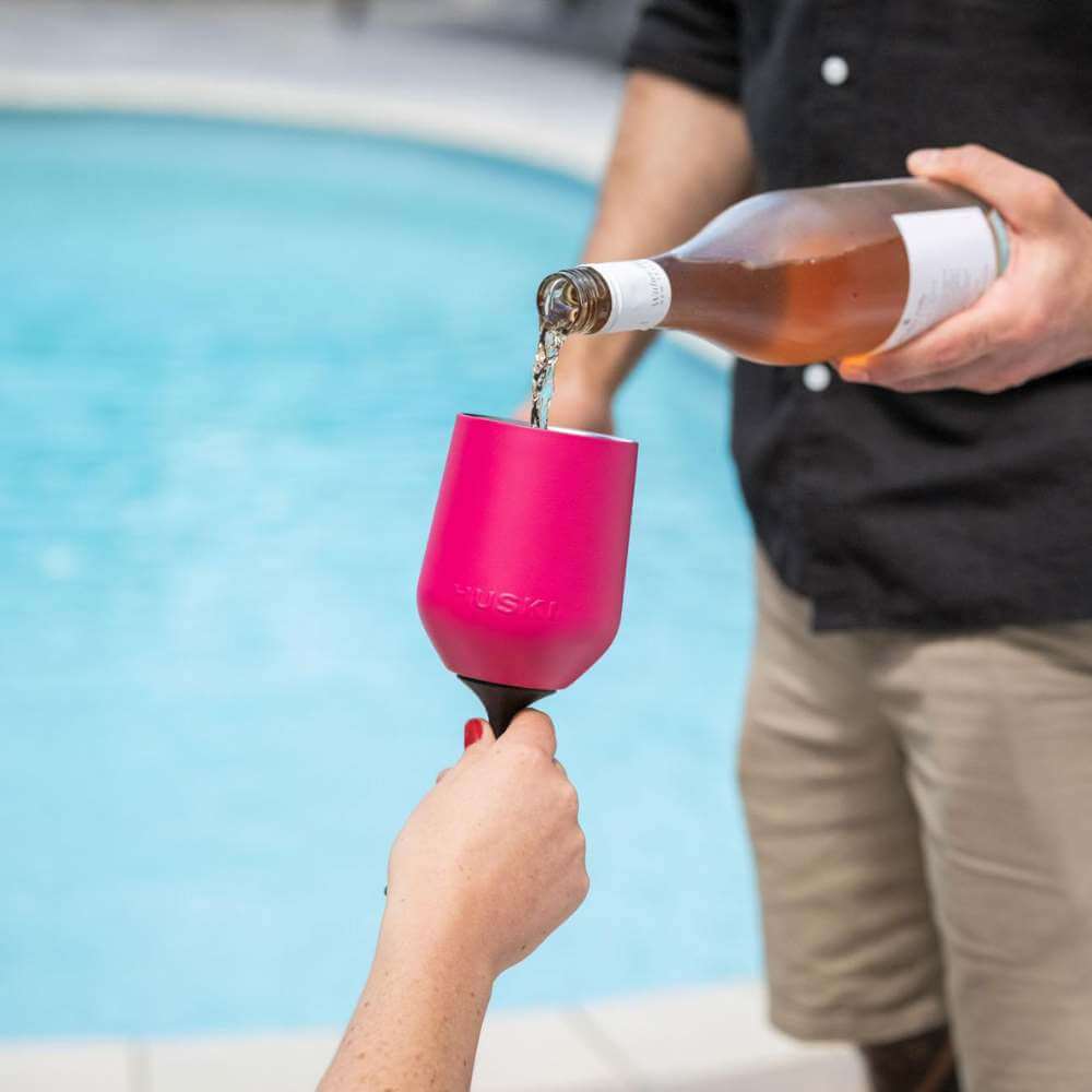 Huski Wine Tumbler 2.0 - Sorbet Raspberry - Funky Gifts NZ